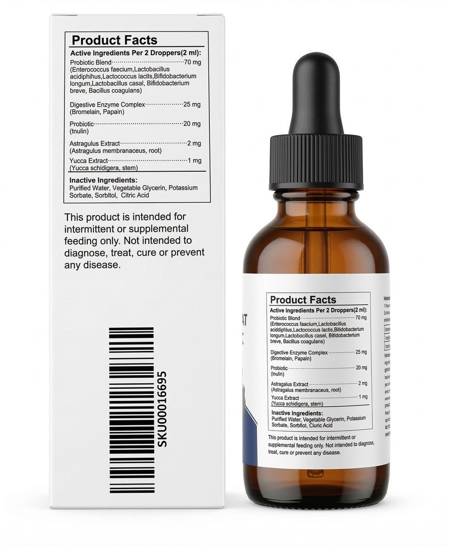 Bottle back and supplement facts