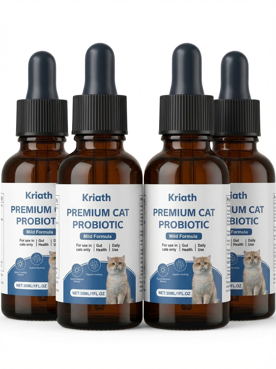 Kriath Cat Probiotic 4-bottle bundle