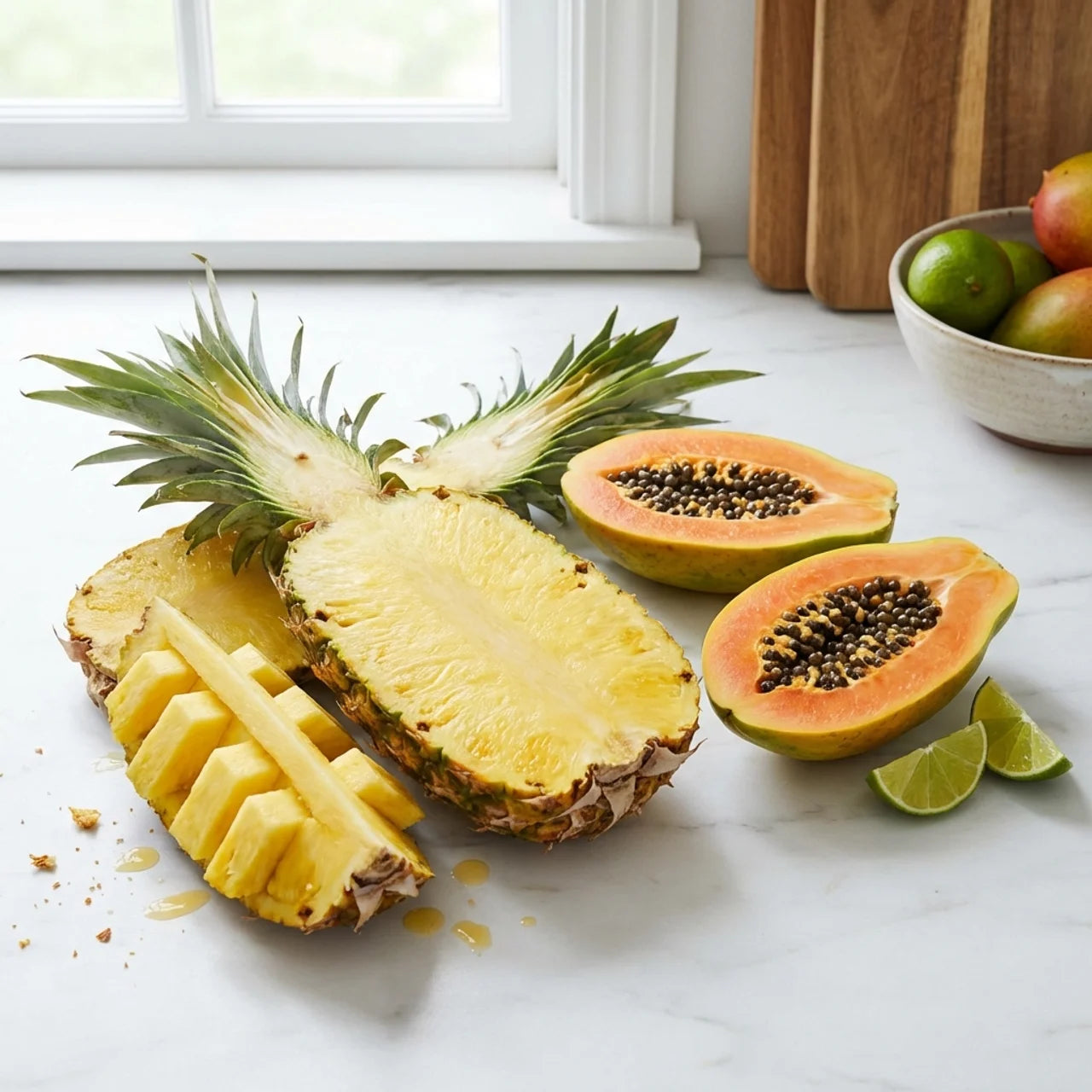 Digestive enzyme pineapple and papaya