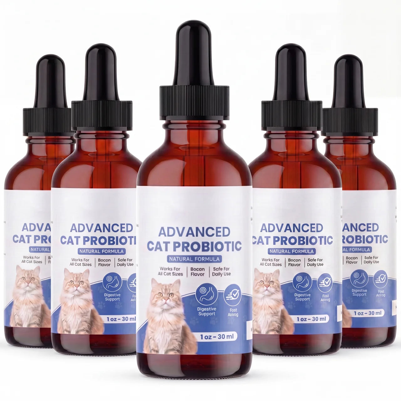 5 Biopurr bottles